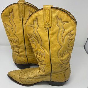 Men's gold Ostrich Rudel Rogers Cowboy Boots